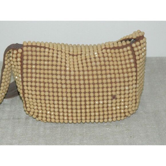Vintage Beaded Crossbody Bag - Brown and Black - Picture 2 of 9